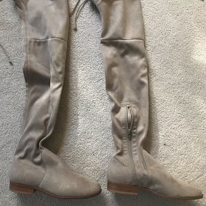 NEW! Gianni Bini beige over the knee boots